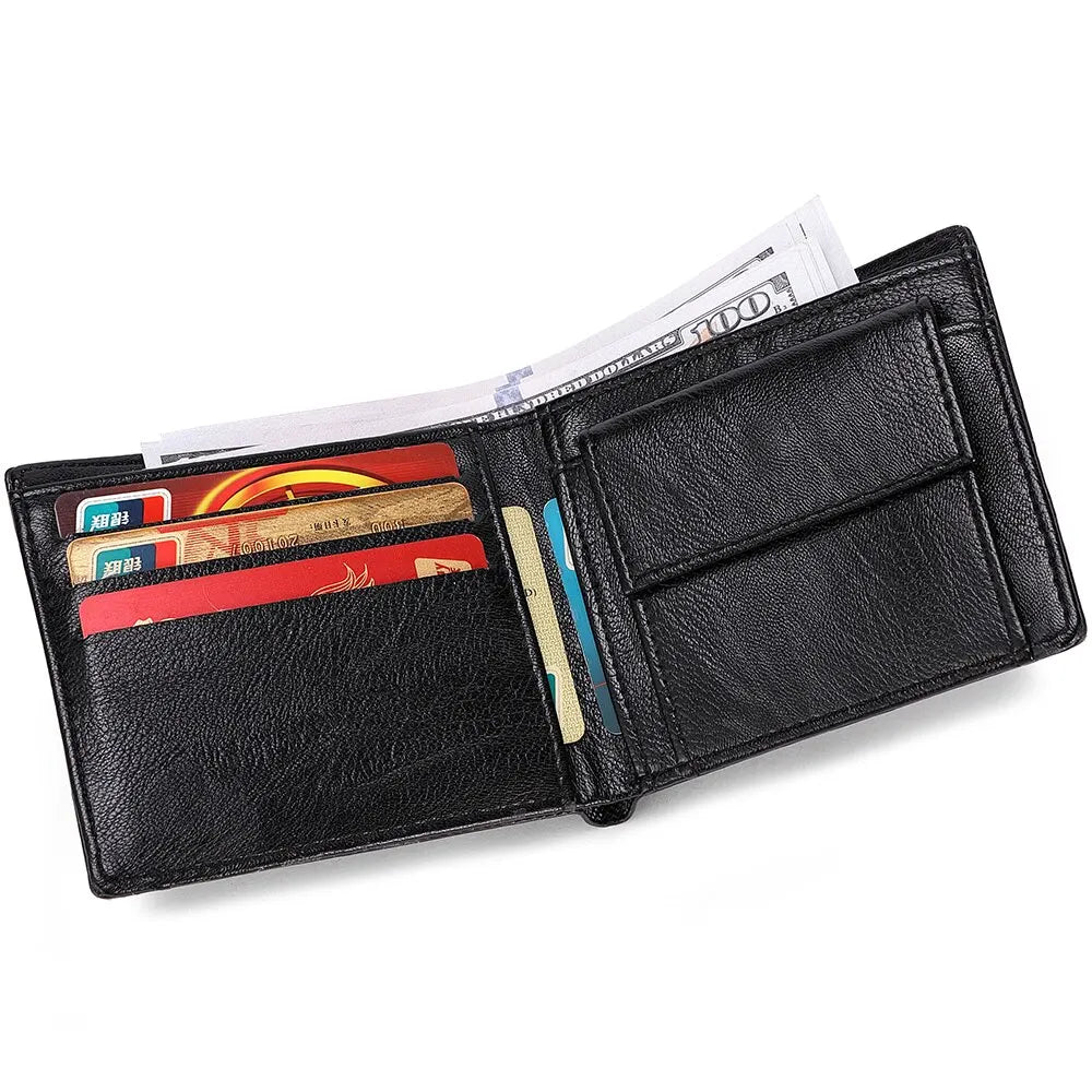 New Men Short Wallet 3D Eagle Relief Pattern Casual Credit Card Coin Wallet