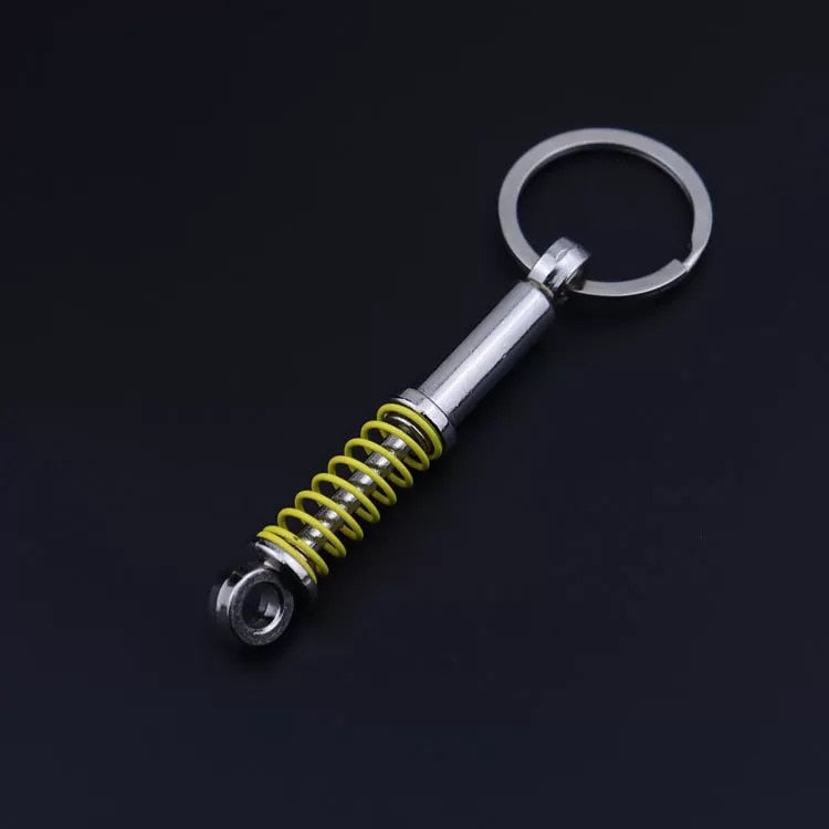 Creative gift car metal keychain turbo gear hub pendant brake disc shock absorber Pendant freeshipping - ZeeK01