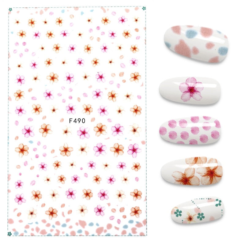The New 3D Nail Sticker Cool English Letter stickers for nail  Foil Love Heart Design Nails Accessories Fashion Manicure Sticker freeshipping - ZeeK01