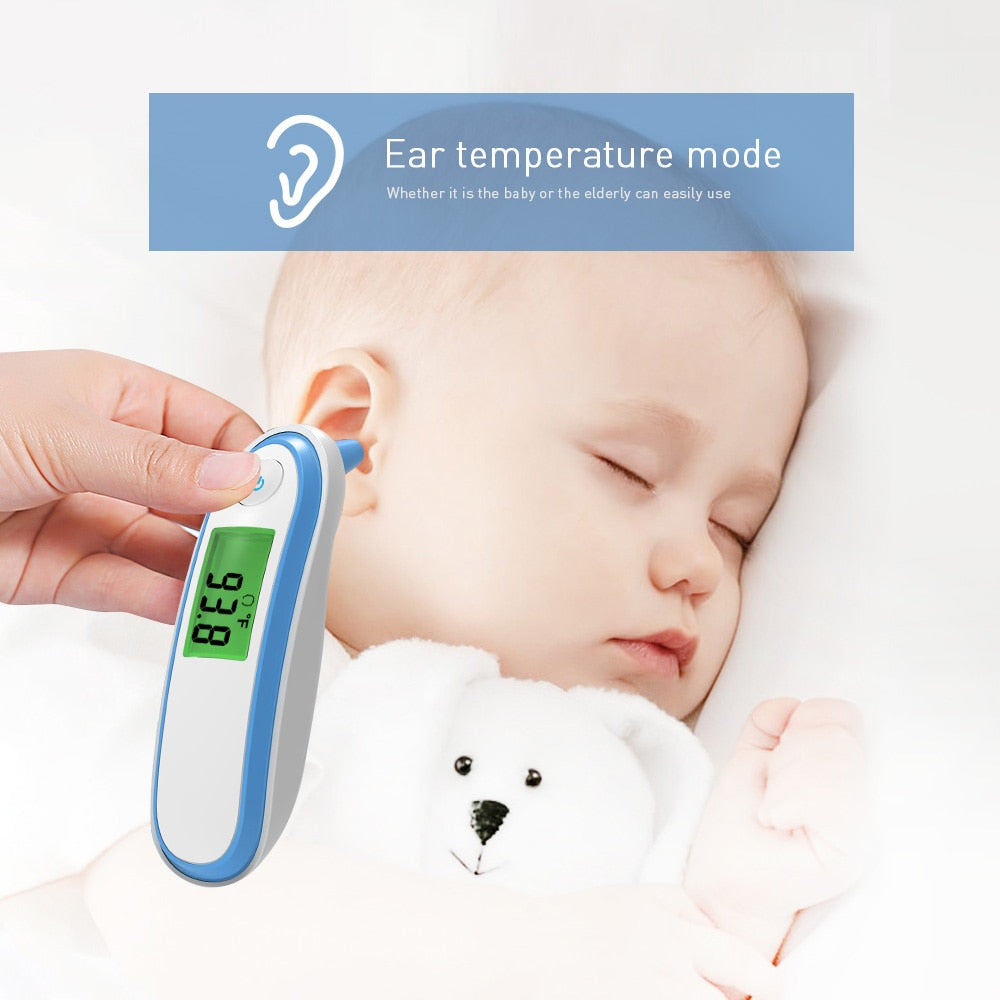 BOXYM Medical Household Infrared Fever Thermometer Digital Baby Adult  Non-contact Laser Body Temperature Ear Thermometer freeshipping - ZeeK01