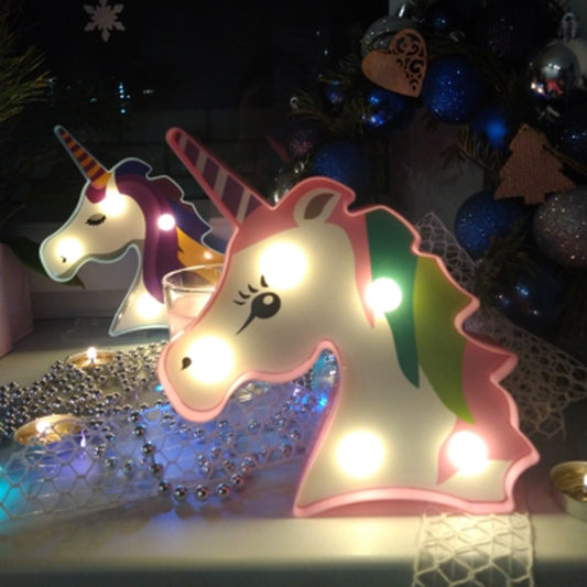 Unicorn Party Decoration 3D Unicorn Lamp LED Night Light for home decor bedroom Table LED Light Kids birthday Baby Shower Light freeshipping - ZeeK01